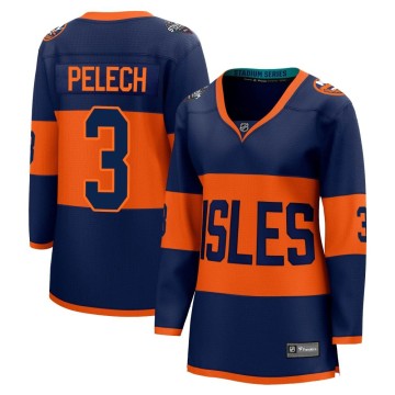 Breakaway Fanatics Branded Women's Adam Pelech New York Islanders 2024 Stadium Series Jersey - Navy