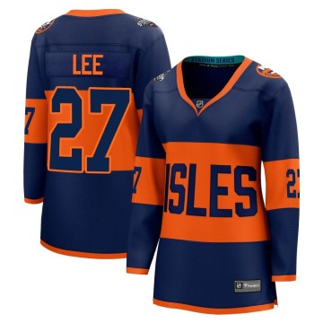 Breakaway Fanatics Branded Women's Anders Lee New York Islanders 2024 Stadium Series Jersey - Navy