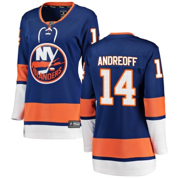 Breakaway Fanatics Branded Women's Andy Andreoff New York Islanders Home Jersey - Blue