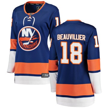 Breakaway Fanatics Branded Women's Anthony Beauvillier New York Islanders Home Jersey - Blue
