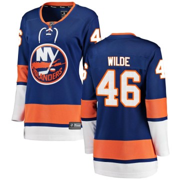 Breakaway Fanatics Branded Women's Bode Wilde New York Islanders Home Jersey - Blue