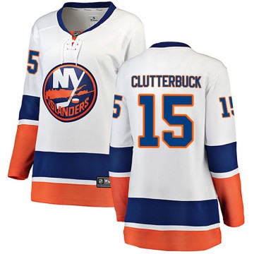 Breakaway Fanatics Branded Women's Cal Clutterbuck New York Islanders Away Jersey - White