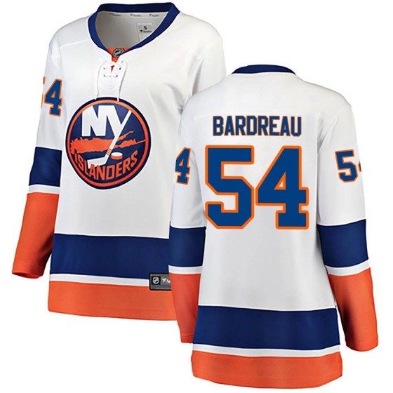 Breakaway Fanatics Branded Women's Cole Bardreau New York Islanders Away Jersey - White