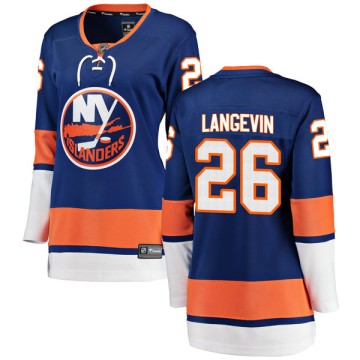 Breakaway Fanatics Branded Women's Dave Langevin New York Islanders Home Jersey - Blue