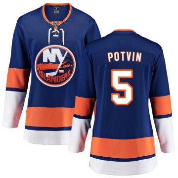 Breakaway Fanatics Branded Women's Denis Potvin New York Islanders Home Jersey - Blue