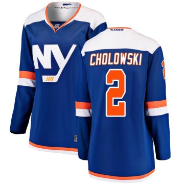 Breakaway Fanatics Branded Women's Dennis Cholowski New York Islanders Alternate Jersey - Blue