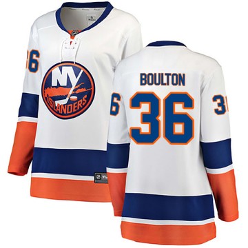 Breakaway Fanatics Branded Women's Eric Boulton New York Islanders Away Jersey - White