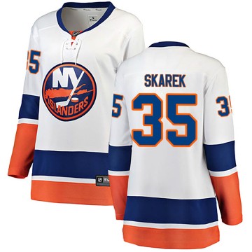 Breakaway Fanatics Branded Women's Jakub Skarek New York Islanders Away Jersey - White