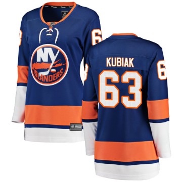 Breakaway Fanatics Branded Women's Jeff Kubiak New York Islanders Home Jersey - Blue