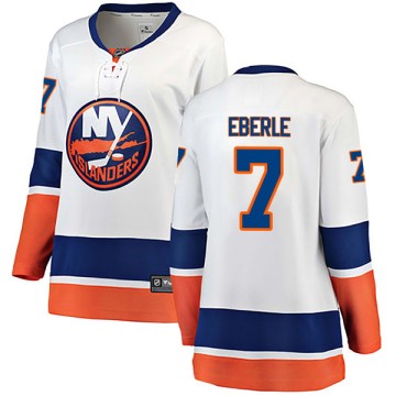 Breakaway Fanatics Branded Women's Jordan Eberle New York Islanders Away Jersey - White