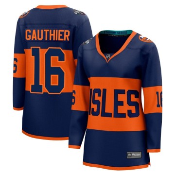 Breakaway Fanatics Branded Women's Julien Gauthier New York Islanders 2024 Stadium Series Jersey - Navy