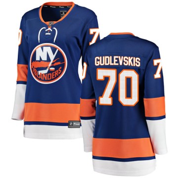 Breakaway Fanatics Branded Women's Kristers Gudlevskis New York Islanders Home Jersey - Blue