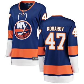 Breakaway Fanatics Branded Women's Leo Komarov New York Islanders Home Jersey - Blue