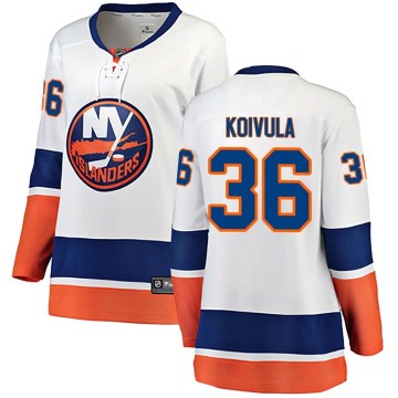 Breakaway Fanatics Branded Women's Otto Koivula New York Islanders Away Jersey - White