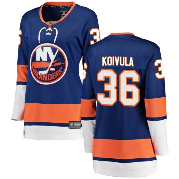 Breakaway Fanatics Branded Women's Otto Koivula New York Islanders Home Jersey - Blue