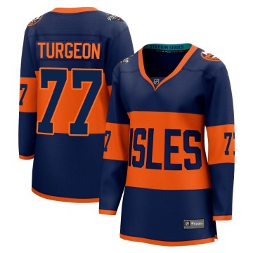 Breakaway Fanatics Branded Women's Pierre Turgeon New York Islanders 2024 Stadium Series Jersey - Navy