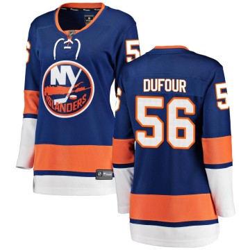 Breakaway Fanatics Branded Women's William Dufour New York Islanders Home Jersey - Blue