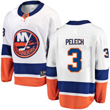 Breakaway Fanatics Branded Youth Adam Pelech New York Islanders Away Jersey - White