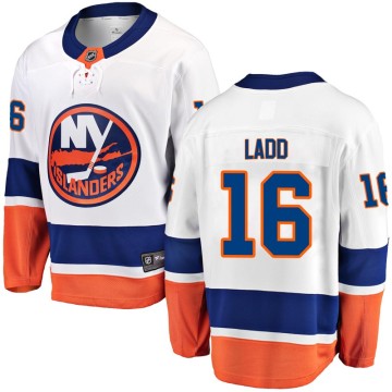 Breakaway Fanatics Branded Youth Andrew Ladd New York Islanders Away Jersey - White