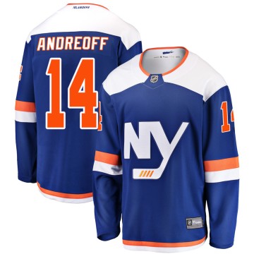 Breakaway Fanatics Branded Youth Andy Andreoff New York Islanders Alternate Jersey - Blue