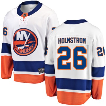 Breakaway Fanatics Branded Youth Ben Holmstrom New York Islanders Away Jersey - White