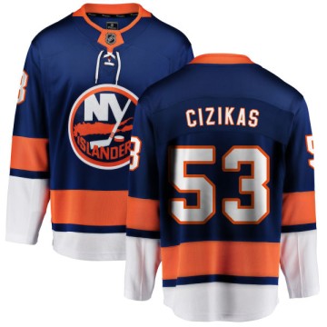 Breakaway Fanatics Branded Youth Casey Cizikas New York Islanders Home Jersey - Blue