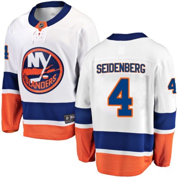 Breakaway Fanatics Branded Youth Dennis Seidenberg New York Islanders Away Jersey - White