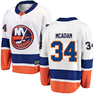 Breakaway Fanatics Branded Youth Eamon McAdam New York Islanders Away Jersey - White