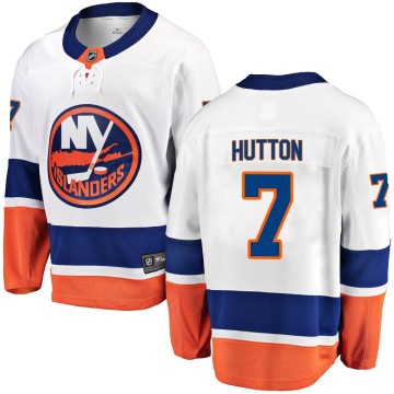 Breakaway Fanatics Branded Youth Grant Hutton New York Islanders Away Jersey - White