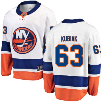 Breakaway Fanatics Branded Youth Jeff Kubiak New York Islanders Away Jersey - White