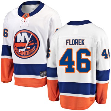 Breakaway Fanatics Branded Youth Justin Florek New York Islanders Away Jersey - White
