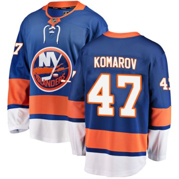Breakaway Fanatics Branded Youth Leo Komarov New York Islanders Home Jersey - Blue