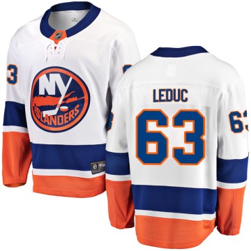 Breakaway Fanatics Branded Youth Loic Leduc New York Islanders Away Jersey - White