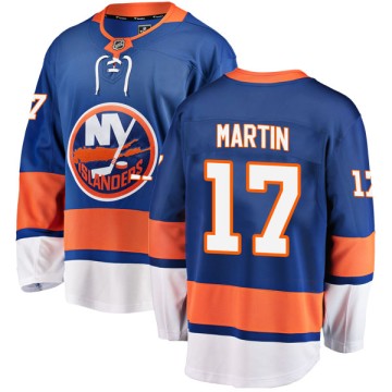 Breakaway Fanatics Branded Youth Matt Martin New York Islanders Home Jersey - Blue