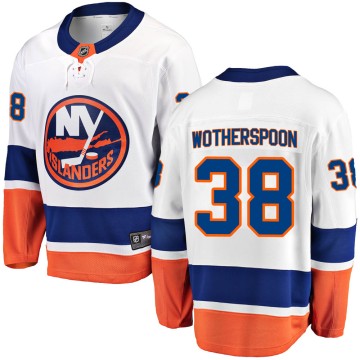 Breakaway Fanatics Branded Youth Parker Wotherspoon New York Islanders Away Jersey - White