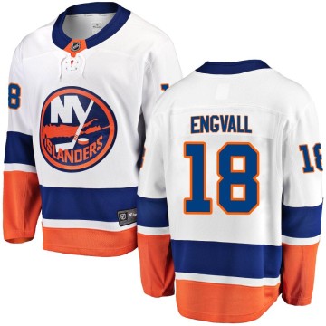 Breakaway Fanatics Branded Youth Pierre Engvall New York Islanders Away Jersey - White