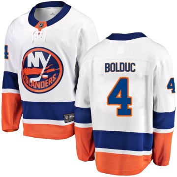 Breakaway Fanatics Branded Youth Samuel Bolduc New York Islanders Away Jersey - White