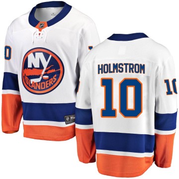 Breakaway Fanatics Branded Youth Simon Holmstrom New York Islanders Away Jersey - White