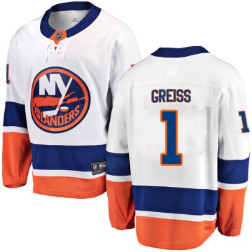 Breakaway Fanatics Branded Youth Thomas Greiss New York Islanders Away Jersey - White