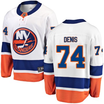 Breakaway Fanatics Branded Youth Travis St. Denis New York Islanders Away Jersey - White