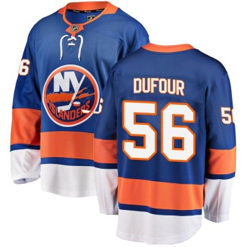 Breakaway Fanatics Branded Youth William Dufour New York Islanders Home Jersey - Blue
